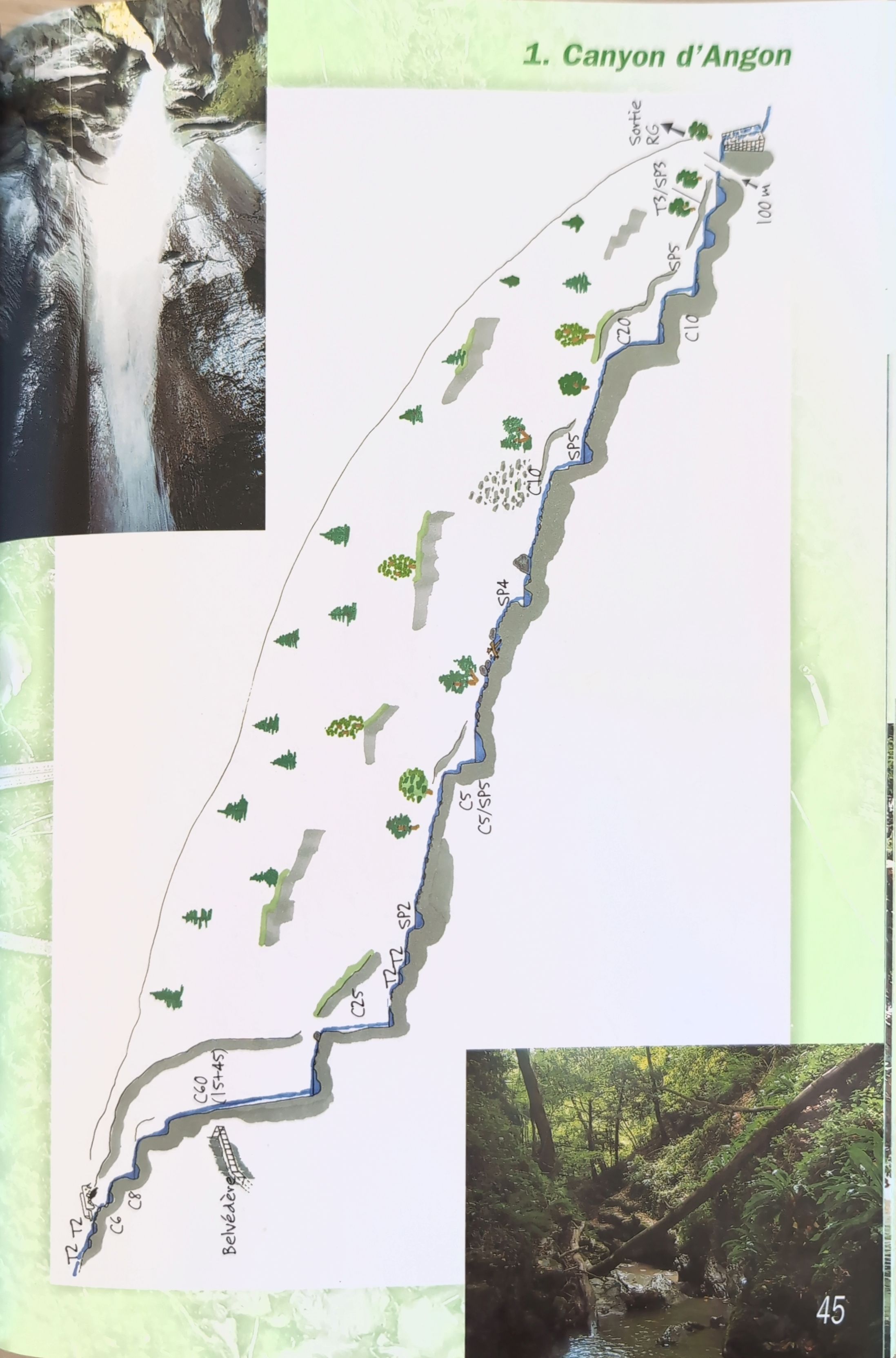 Topo image 2 for Le Canyon d' Angon